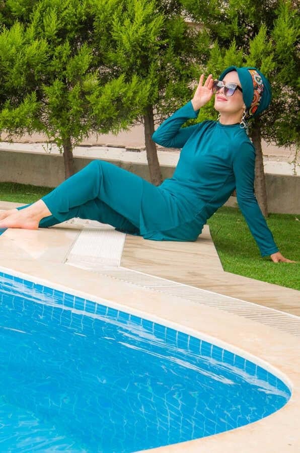 Lacivert Su Yeşili Mayo Takım