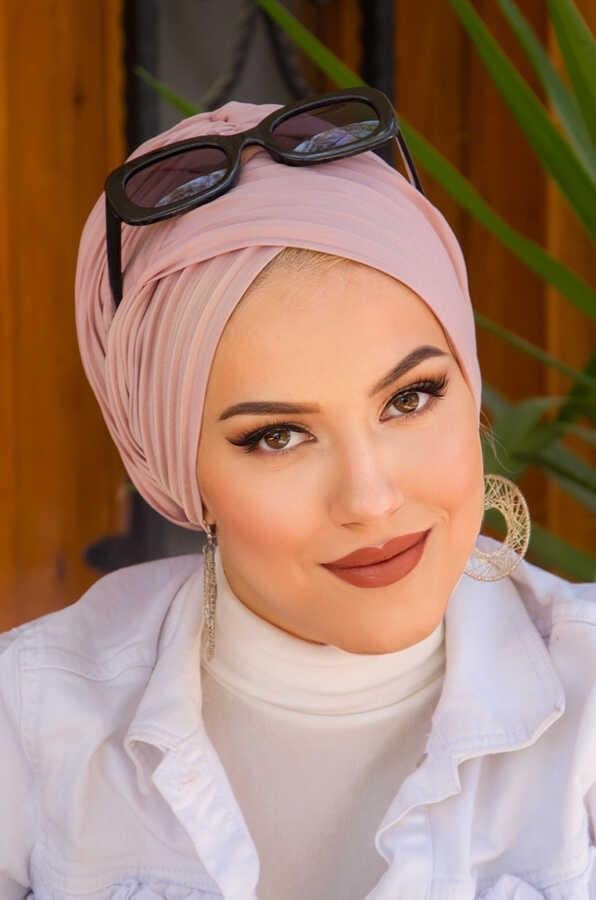 Pudra Piliseli Çapraz Bantlı Astarlı Bone