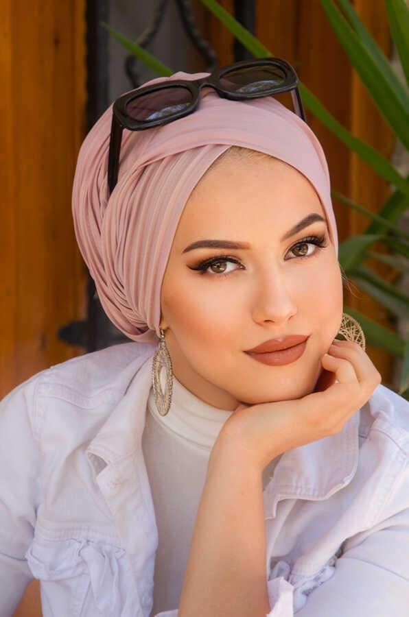 Pudra Piliseli Çapraz Bantlı Astarlı Bone