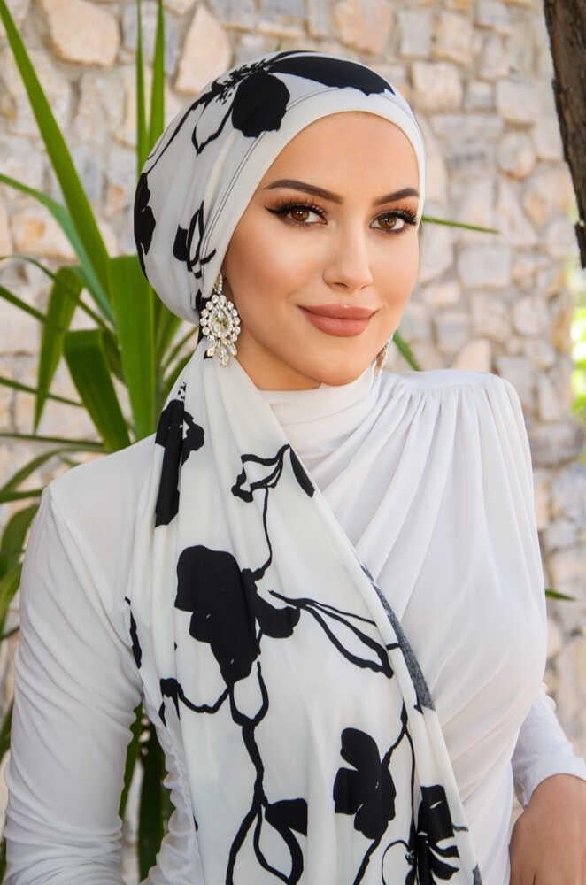 Siyah Beyaz Hazır  Dolama Bone