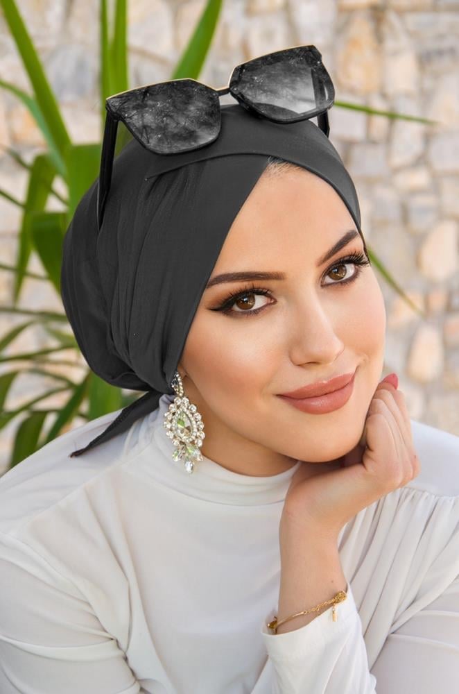 Antrasit Çapraz Bantlı Deniz - Havuz Bonesi