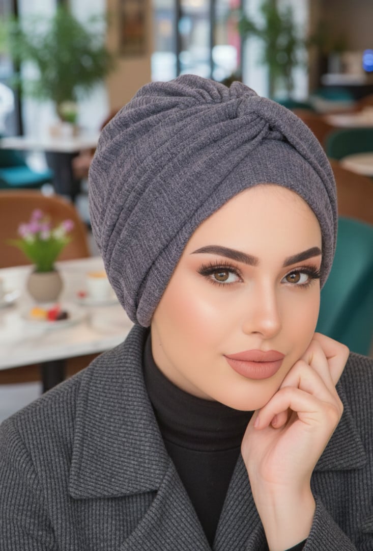 Antrasit Krınkıl Burgu Detaylı Bone