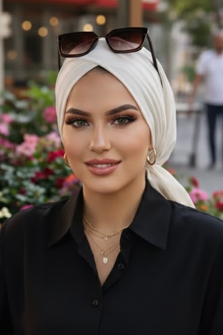 Beyaz Çapraz Bone