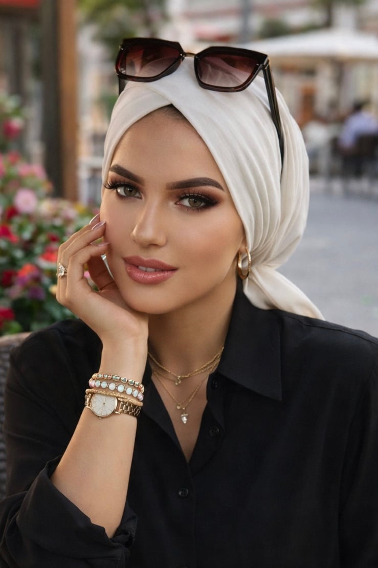 Beyaz Çapraz Bone