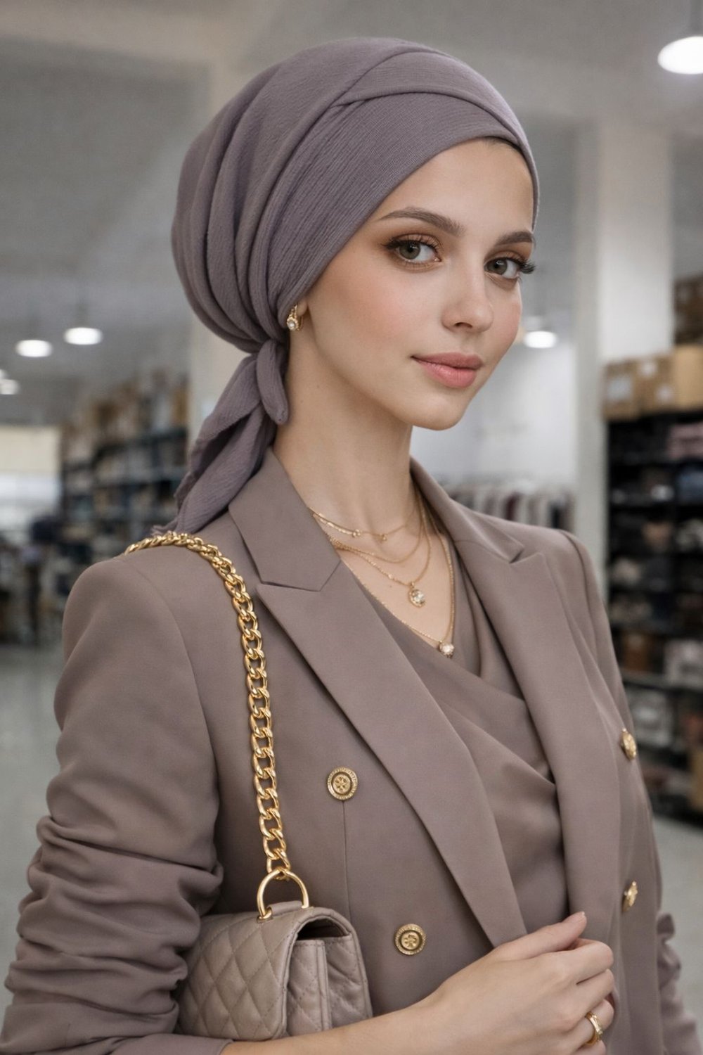 Duman Gri Çapraz Bone