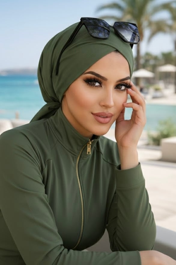 Haki Çapraz Deniz - Havuz Deniz Bonesi