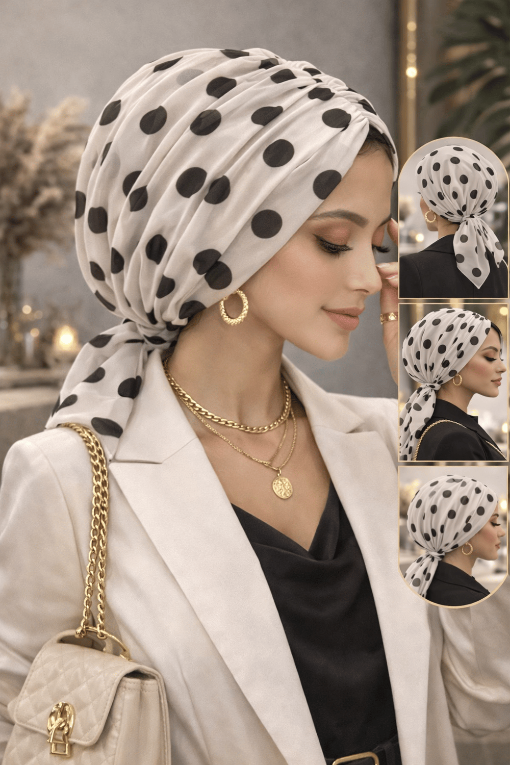 Kemik Siyah Puan Tokalı Bone