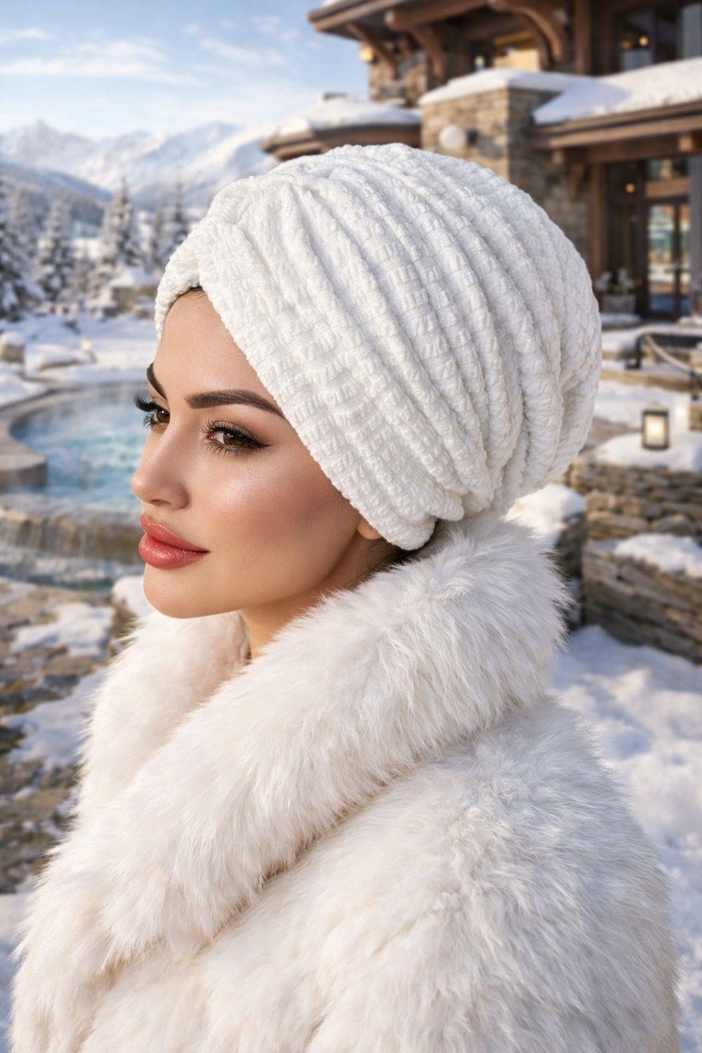 Kırık Beyaz Büzgülü Salaş Bone