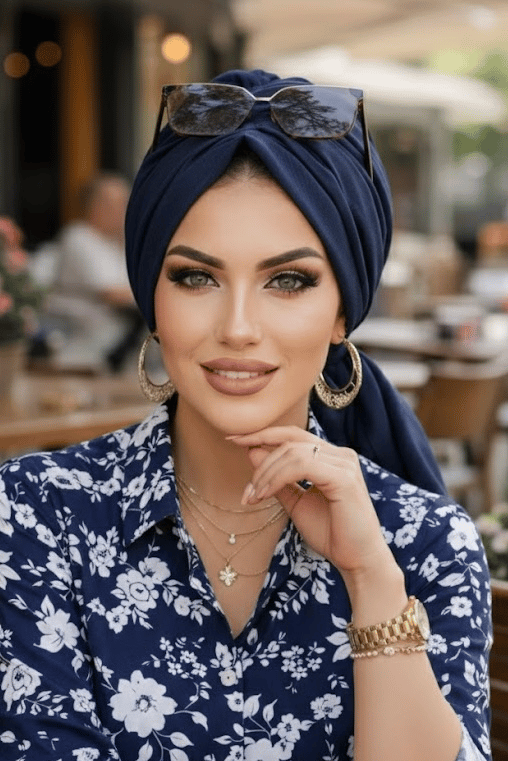 Koyu Lacivert Tokalı Bone