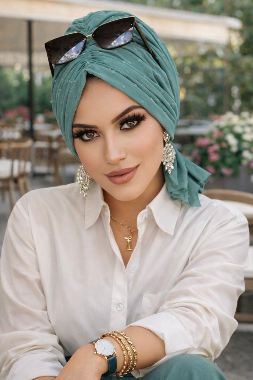 Mint Ponpon Tokalı Bone