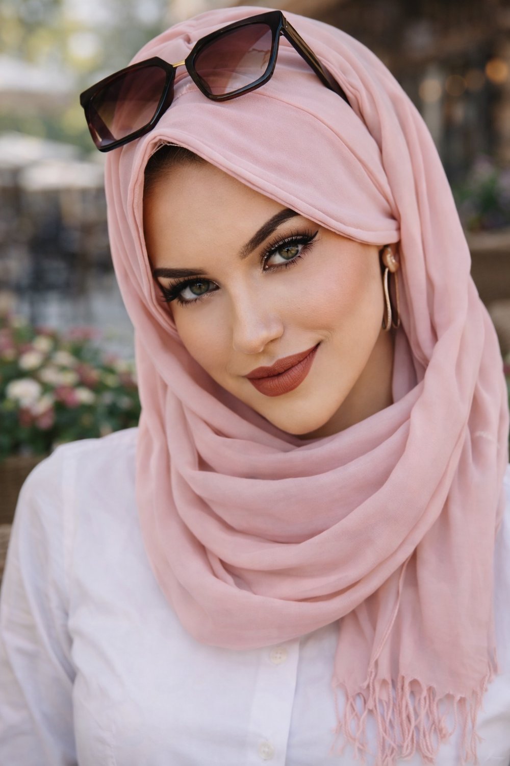 Pudra Şapkalı Şal