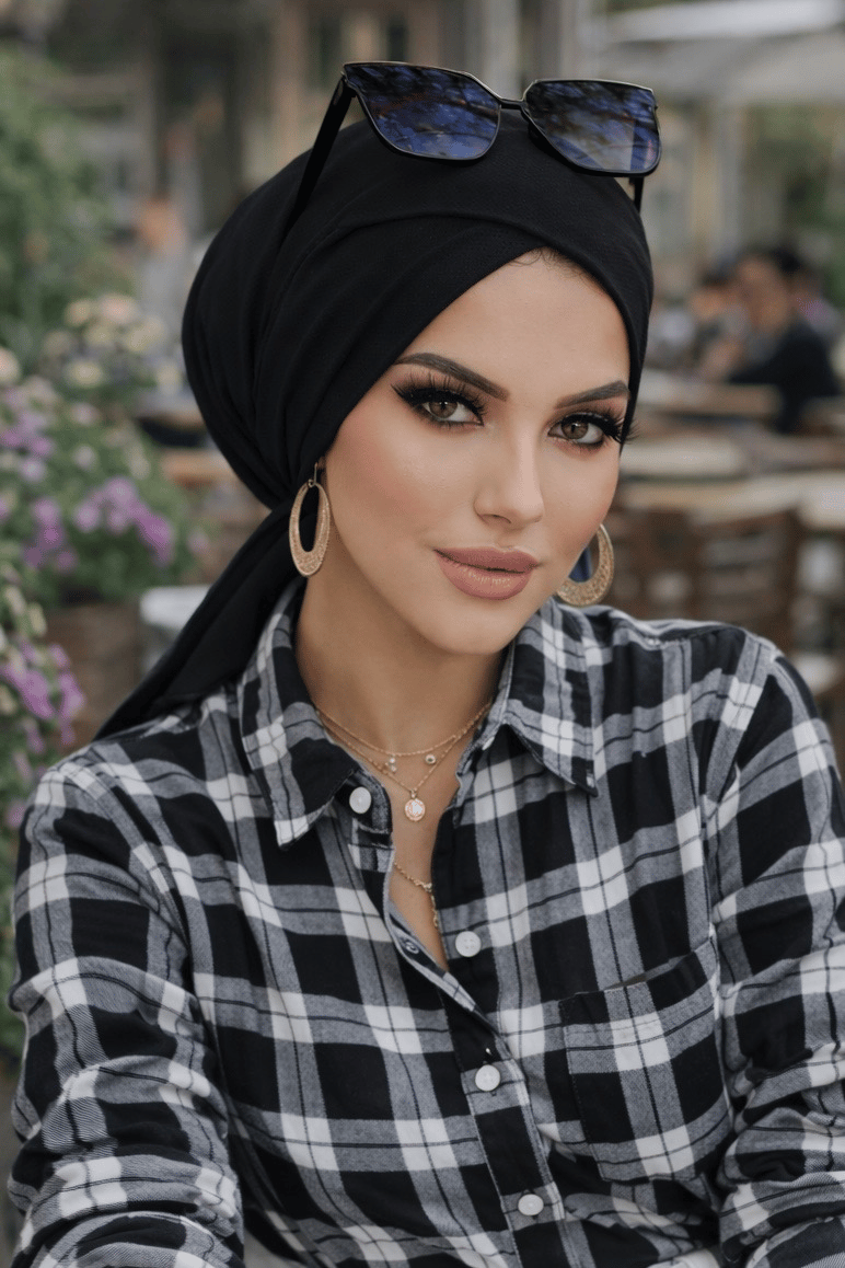 Siyah Çapraz Bone