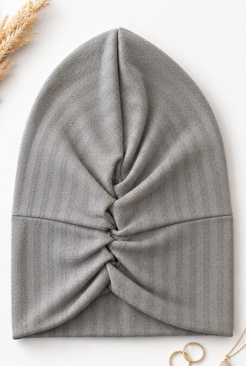 Soft Yeşil Büzgülü Salaş Bone