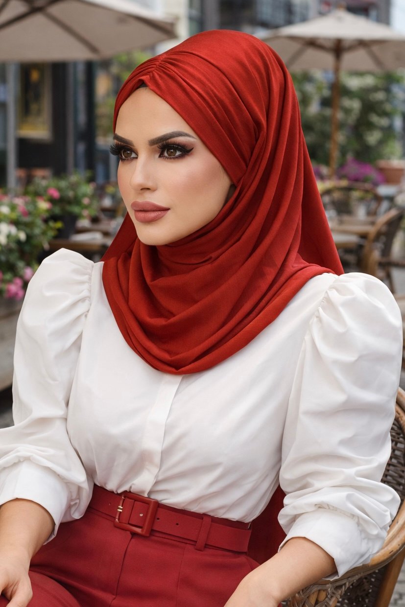 Taba Büzgülü Hazır Şal Eşarp