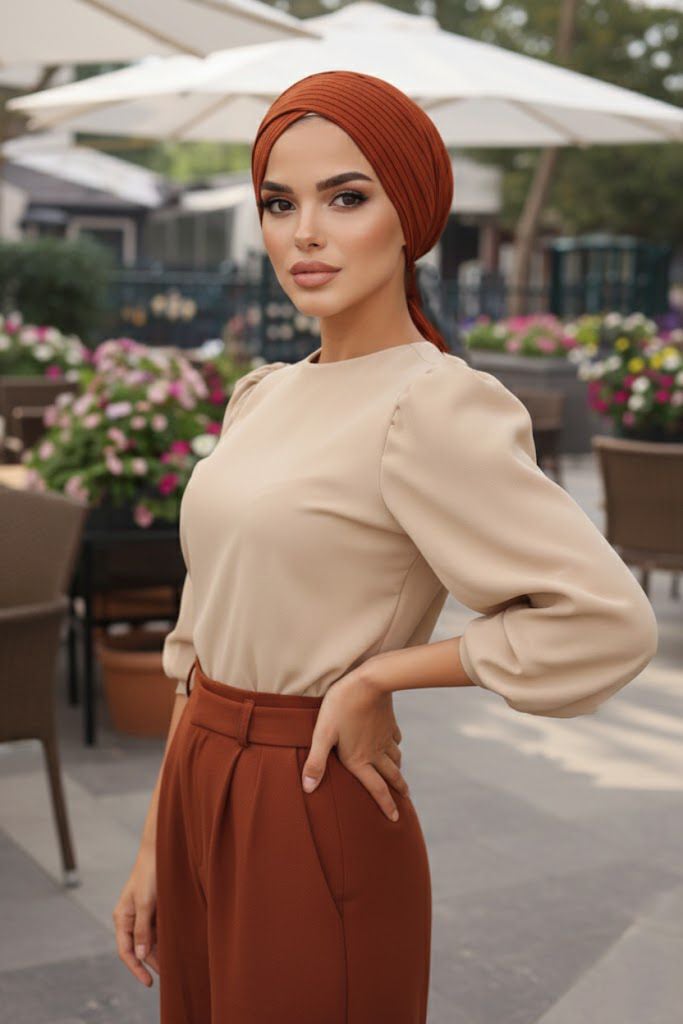 Taba Çizgili Çapraz Bone