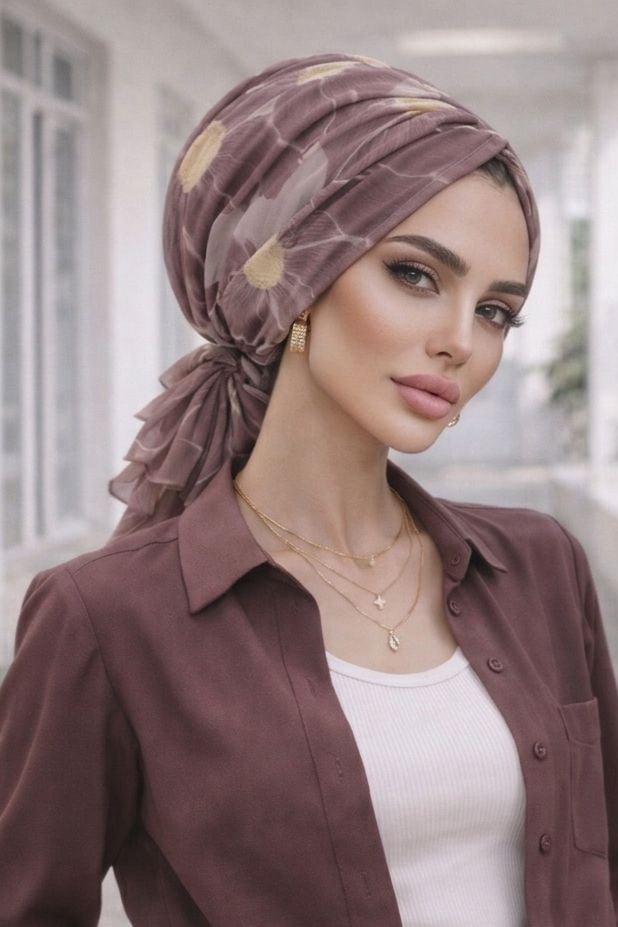 Taş Gri Çiçek Desen Tokalı Bone