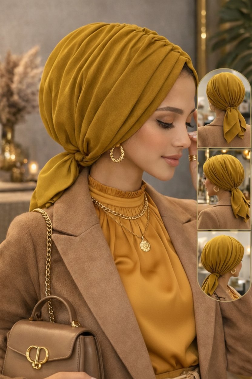 Yağ Yeşili Tokalı Bone
