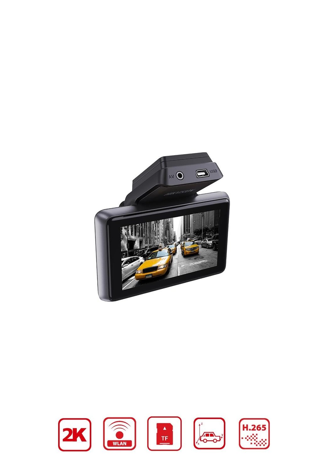 HIKVISION AE-DC4328-K5(2CH) Buckline HD Çift Kameralı Araç İçi Kamerası, G-Sensor ve Wifi