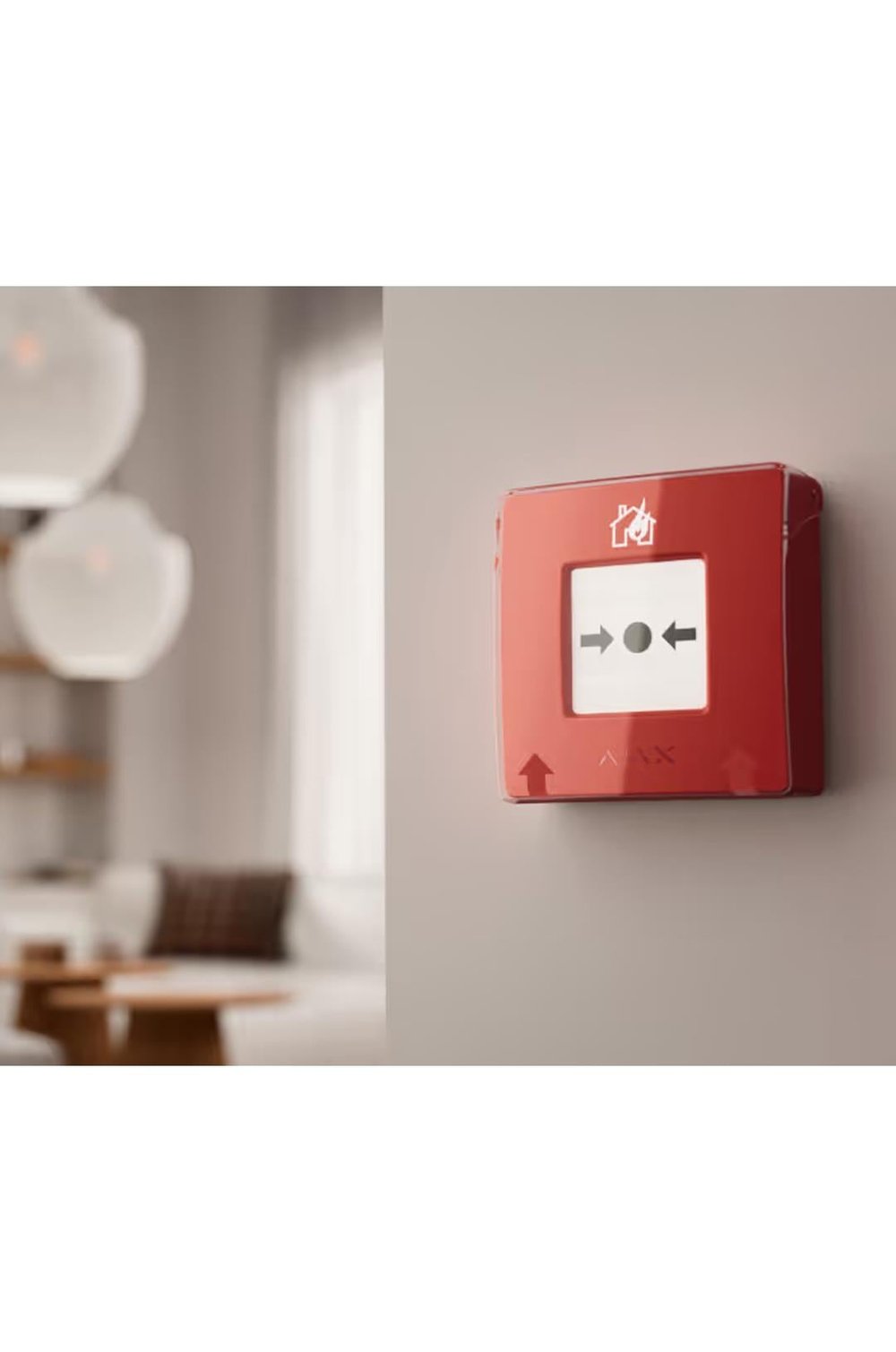 AJAX Manual Call Point, Kablosuz, KIRBAS BUTONU NC, Kırmızı