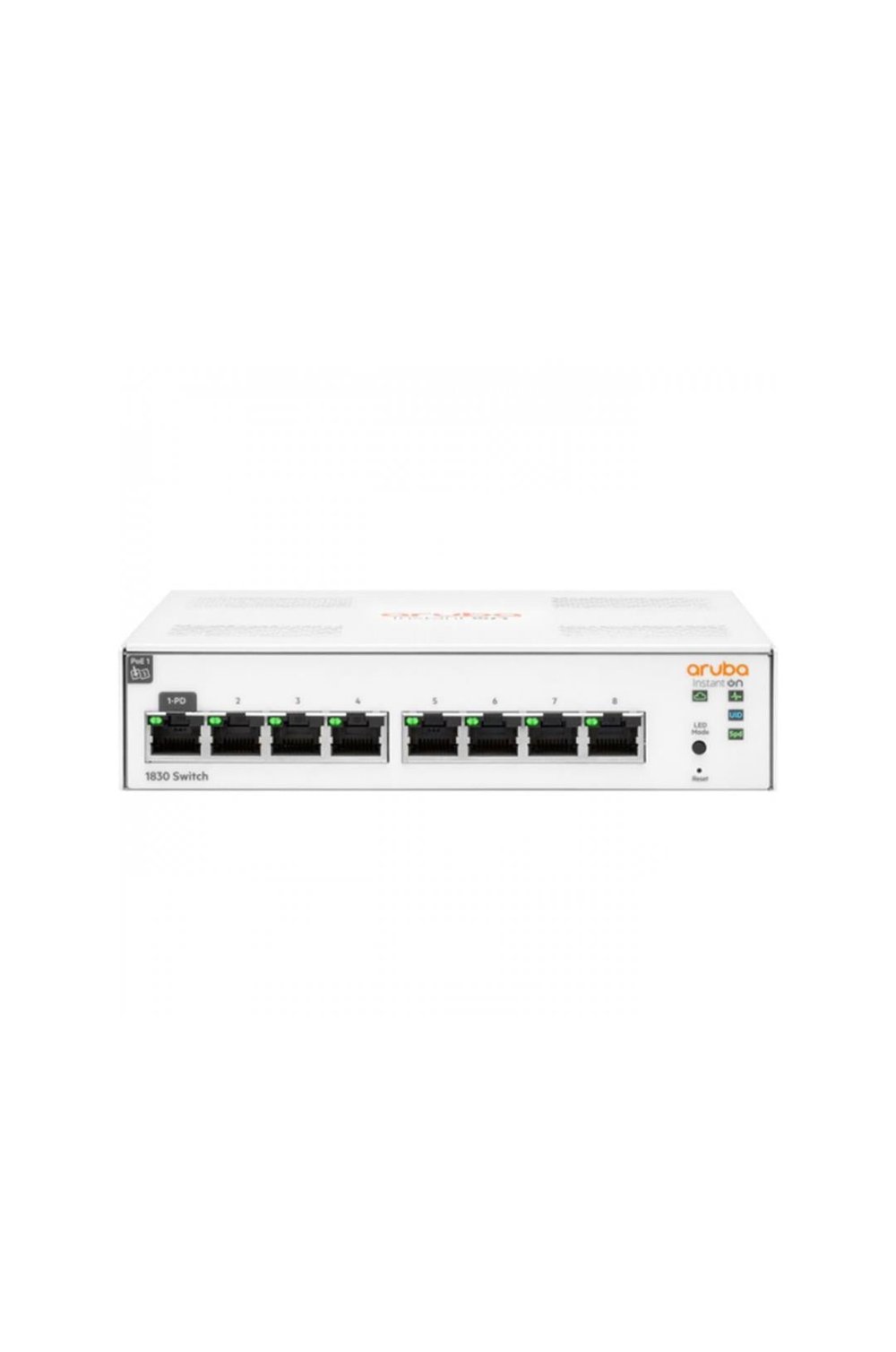 HP ARUBA Instant On, JL810A 1830-8G, 8Port, GigaBit, Yönetliebilir, Rack Mount Switch