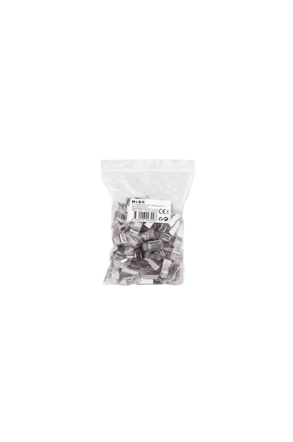 S-LINK SL-COB24P, RJ45, Yeni Nesil JAC, UTP, CAT6, Metal (100lü PAKET)