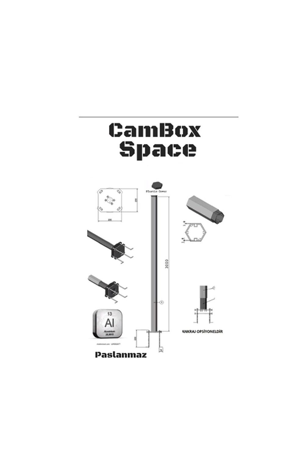 CAMBOX SPACE 5500 Telescopic Aluminum(5.5mt)