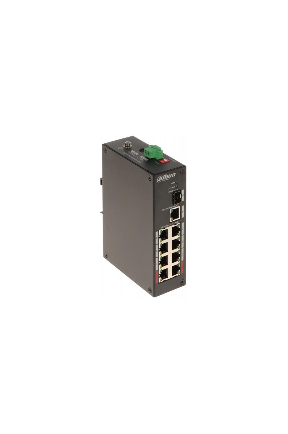 DAHUA PFS3110-8ET-96-V2, 8 Port, Megabit, PoE 96W, 1 Port Gigabit Uplink, 1 Port Gigabit SFP, Yönetilemez, Masaüstü Switch