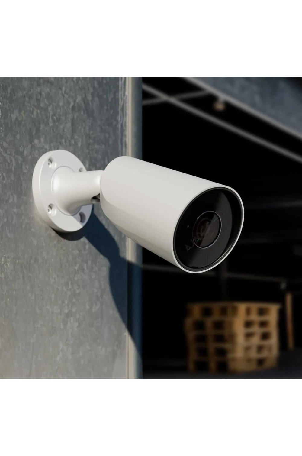 AJAX BulletCam (8 Mp/4 mm) Kablolu AI destekli güvenlik IP kamera Beyaz