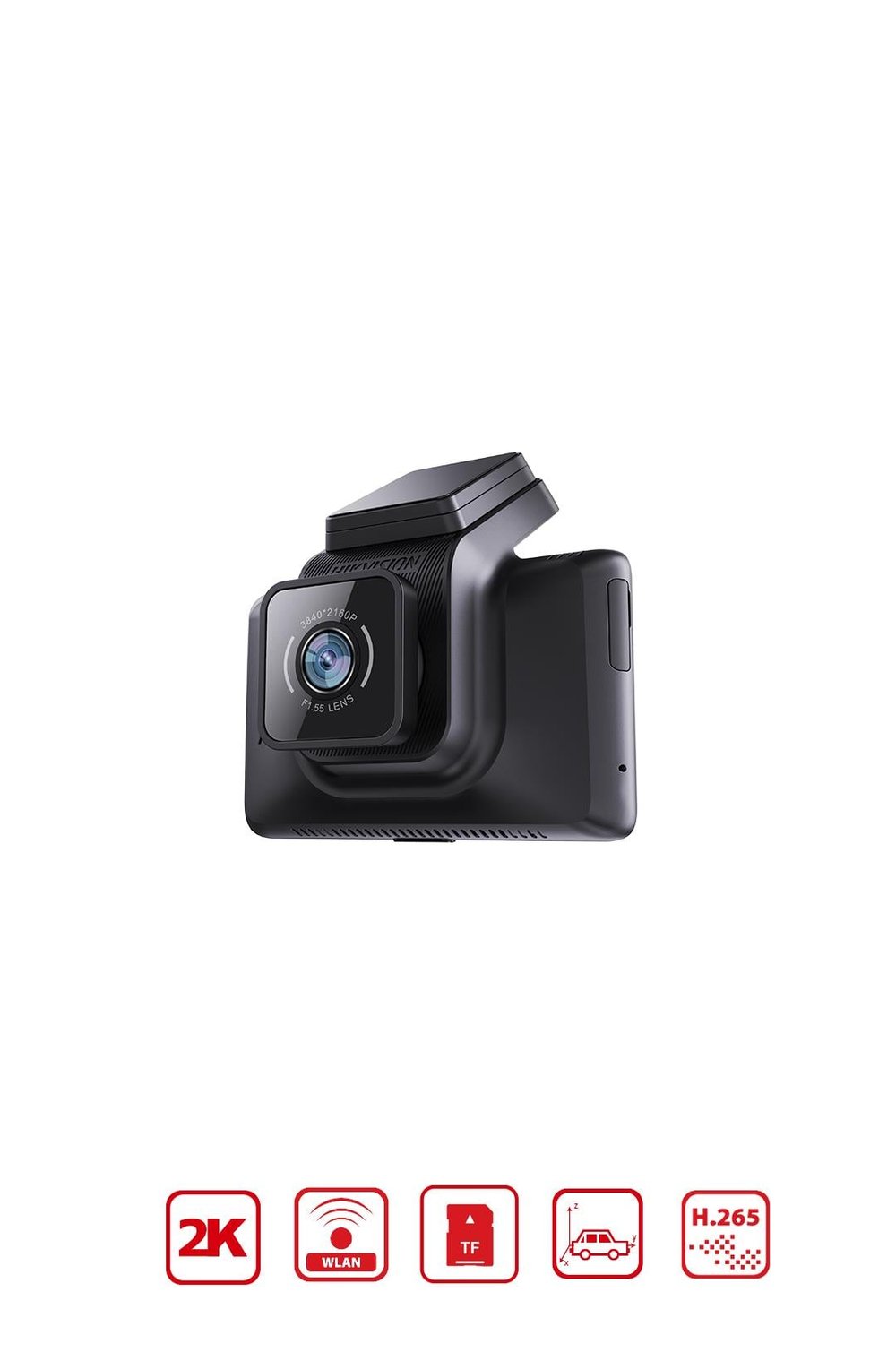 HIKVISION AE-DC4328-K5(2CH) Buckline HD Çift Kameralı Araç İçi Kamerası, G-Sensor ve Wifi
