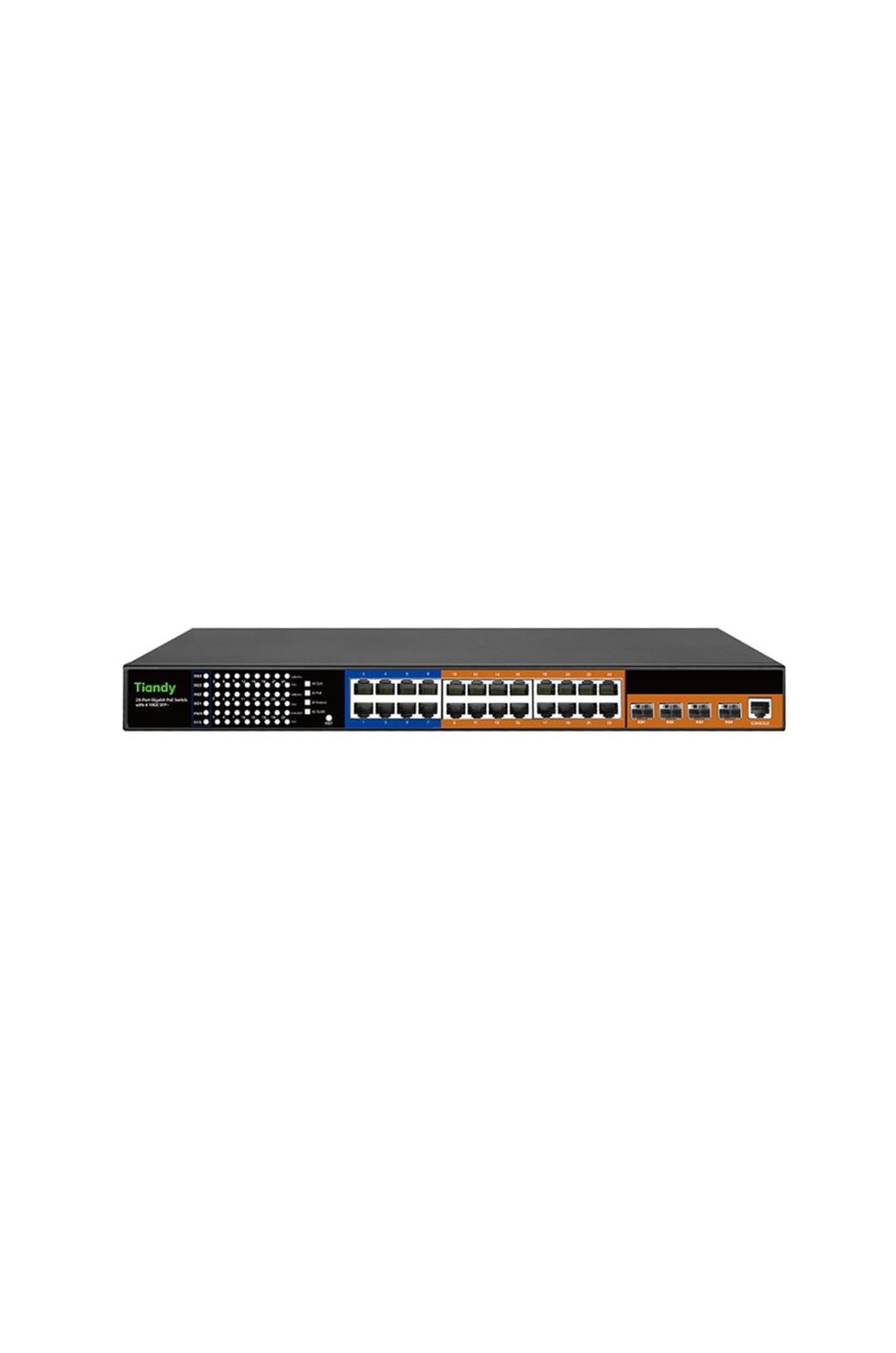 TIANDY YPS-5024G-P-4SFP10-L3 24 Port 10 Gigabit Layer3 yönetilebilir PoE switch 