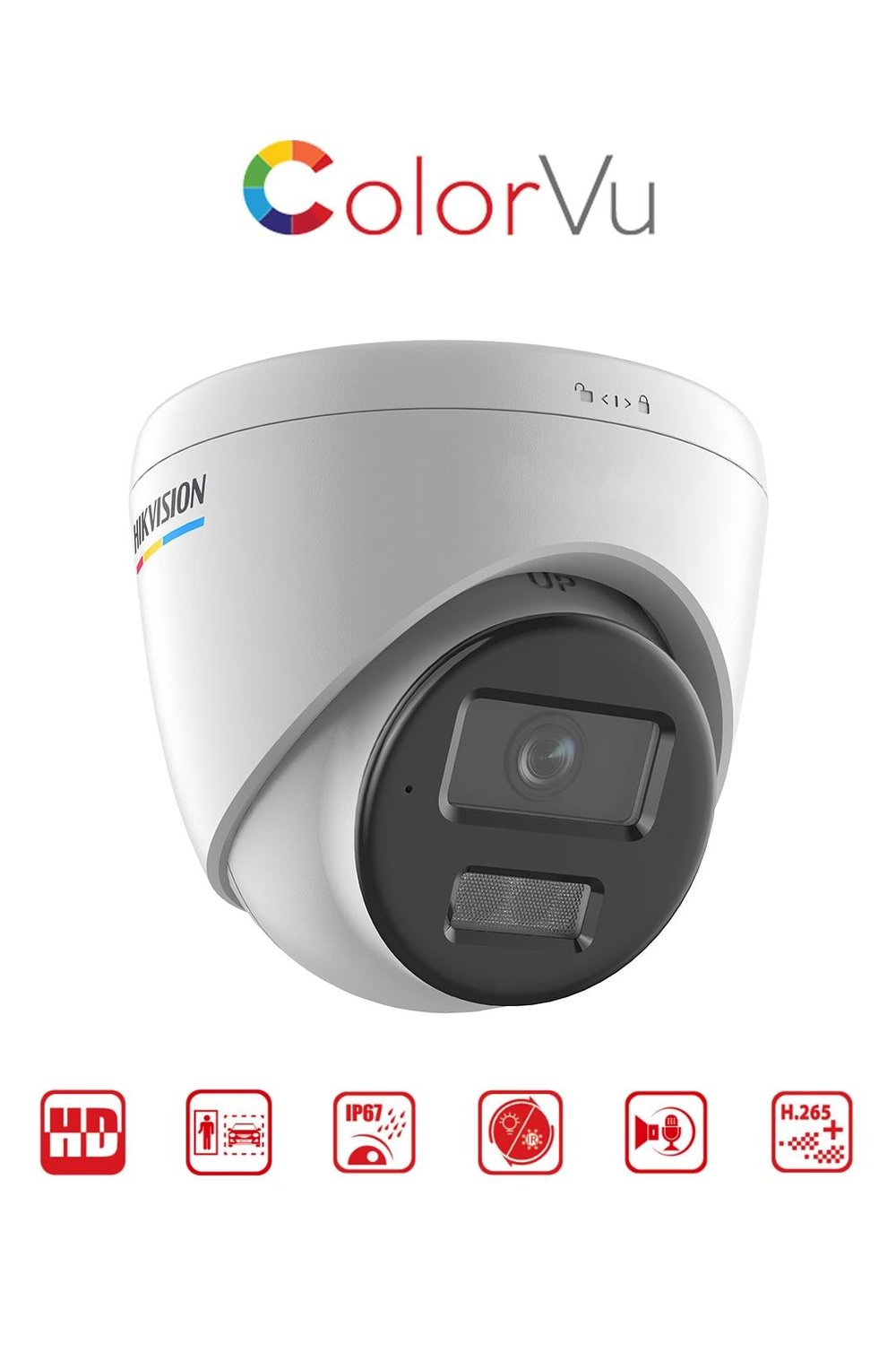 HIKVISION DS-2CD1347G2H-LIUF, 4Mpix, Full Time Color, Dome IP Kamera