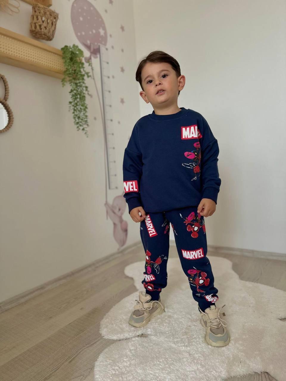 MARVEL KARAKTER BASKILI ERKEK ÇOCUK EŞOFMAN TAKIMI