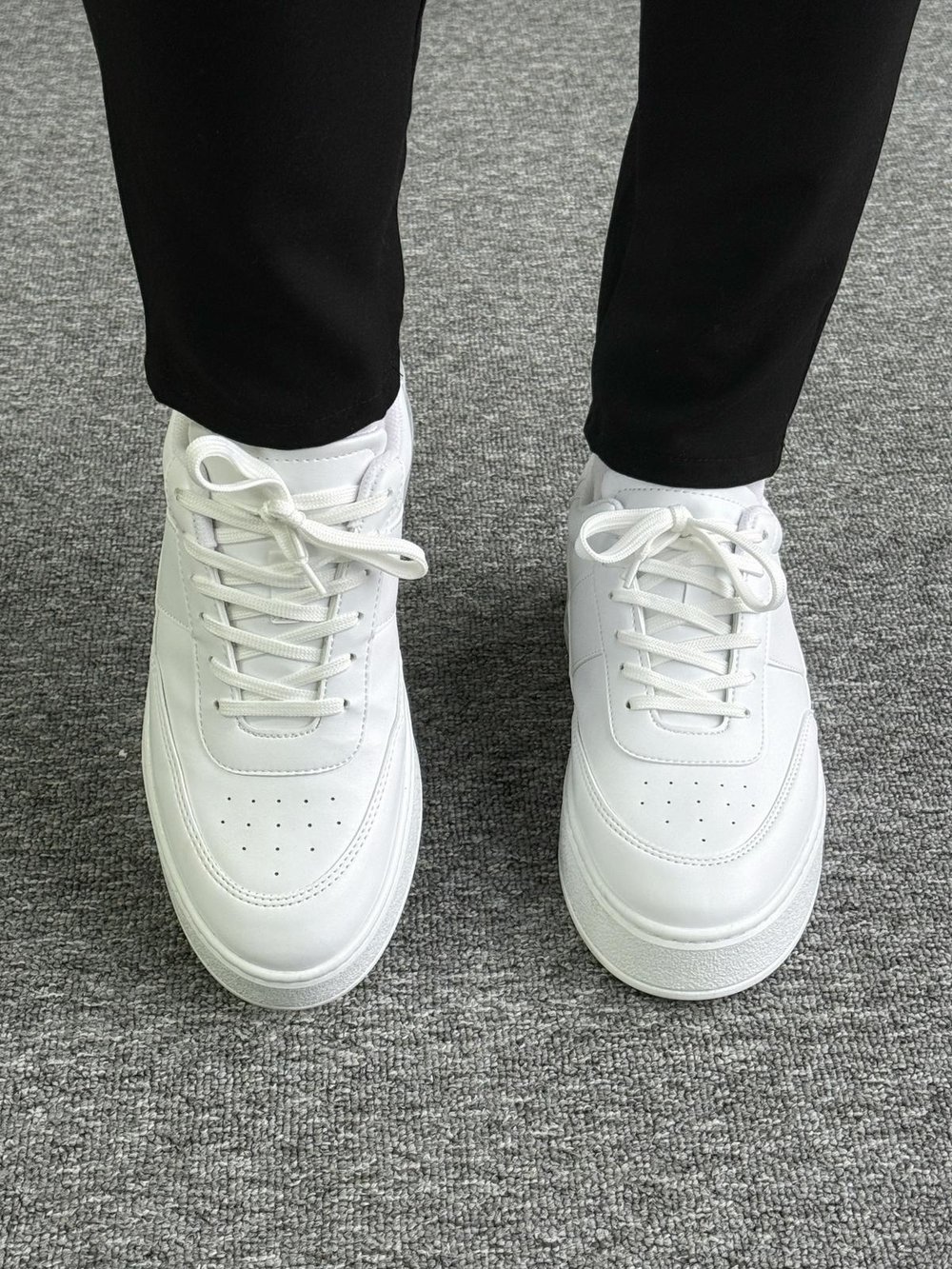 Giesto Klasik Yüksek Tabanlı Beyaz Sneaker