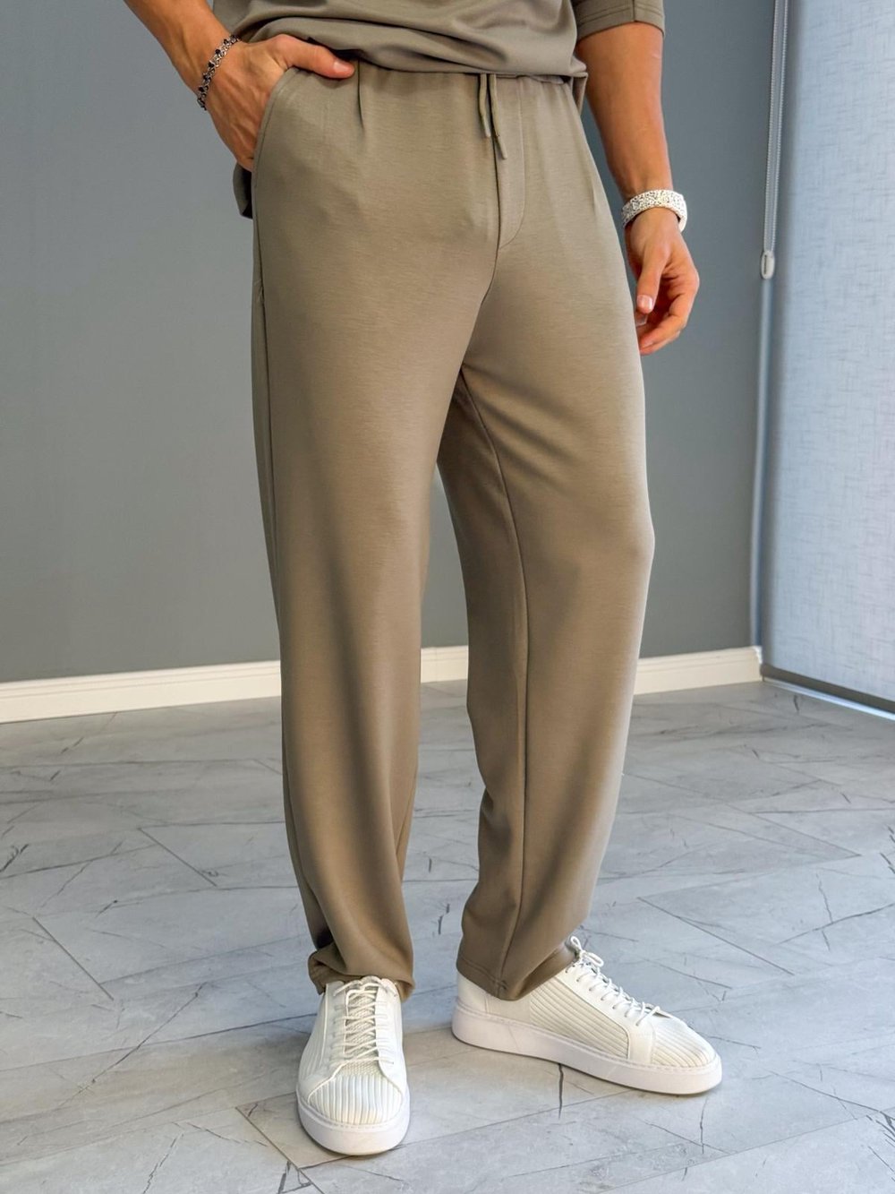 Haki Yeşil Osyho Soft Flow Pantolon