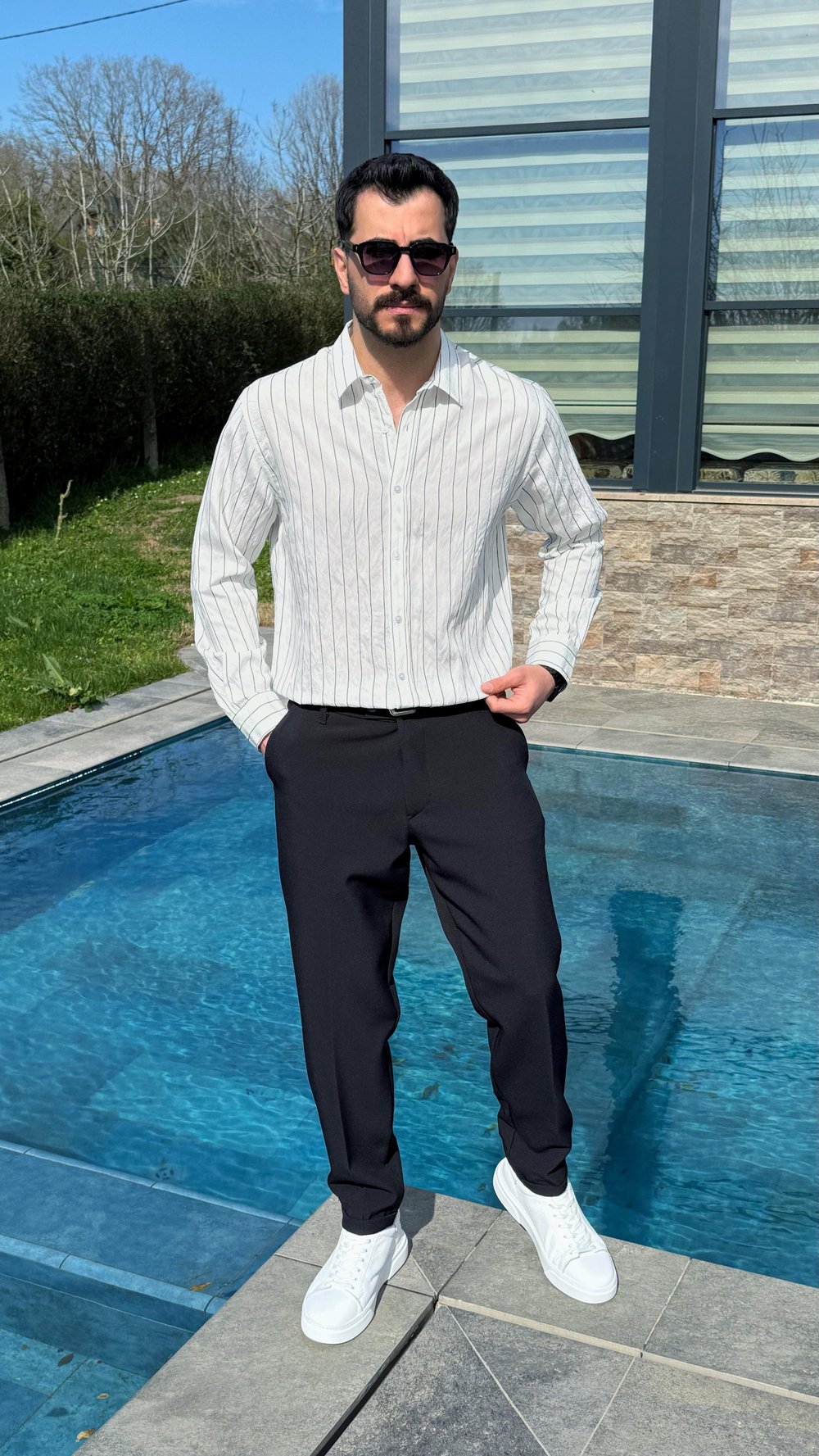 Yazlık Ofis Kombini (Gömlek-G105/Pantolon- DPP)
