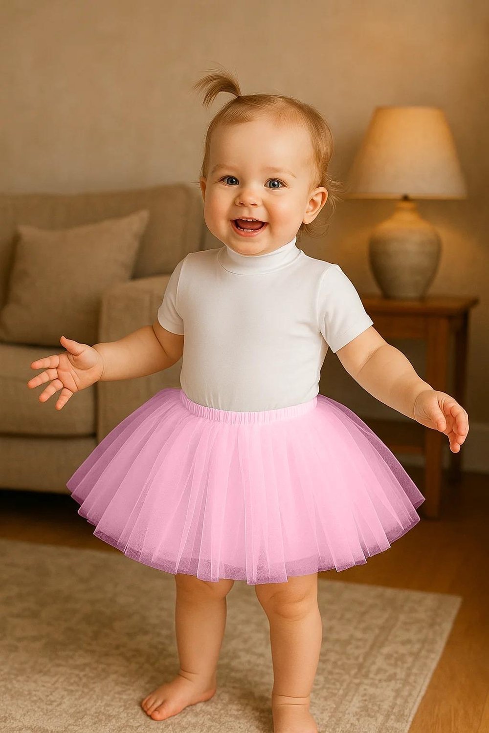 TÜTÜ ETEKŞeker Pembe Kız Bebek Prenses Doğum Günü Tütü Etek
