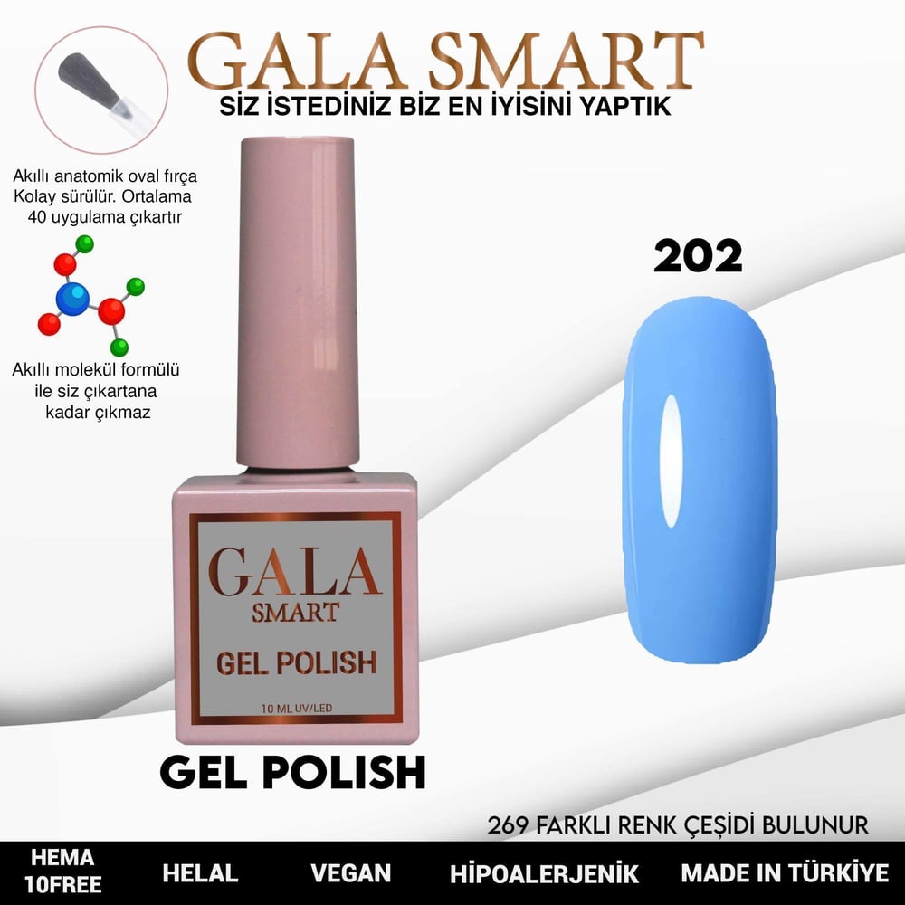 GALA SMART CLASSİC KALICI OJE 10 mle NO:202