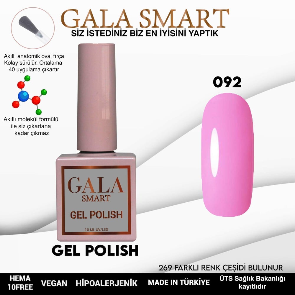 GALA SMART CLASSİC KALICI OJE 10 mle NO:092