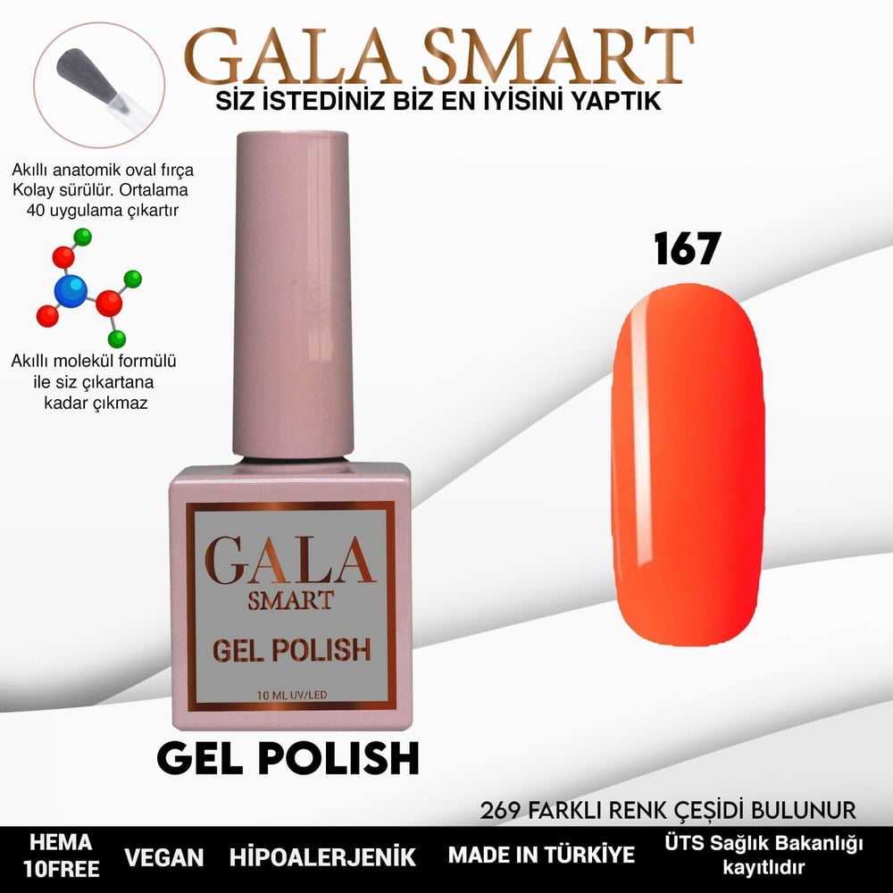 GALA SMART CLASSİC KALICI OJE 10 mle NO:167