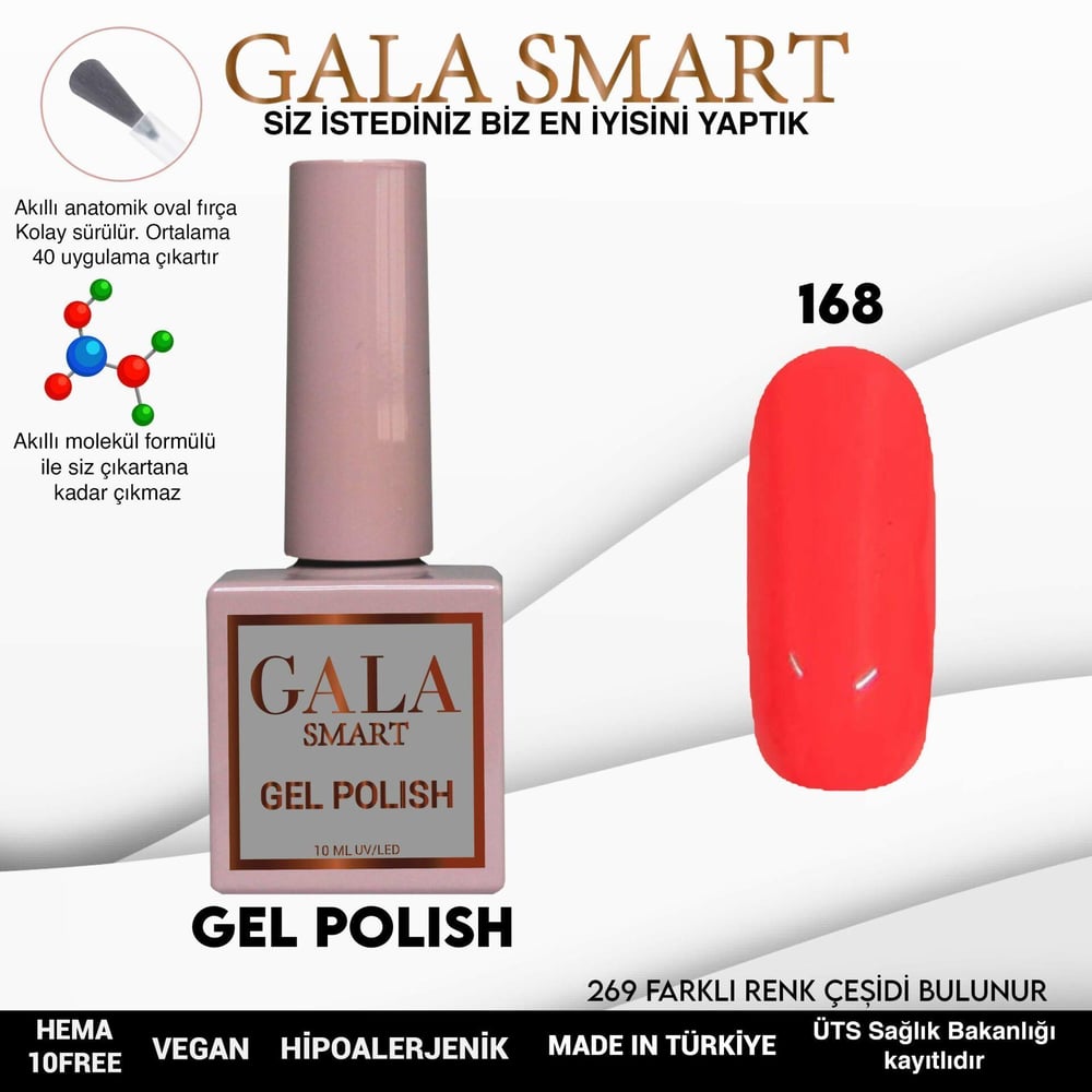 GALA SMART CLASSİC KALICI OJE 10 mle NO:168