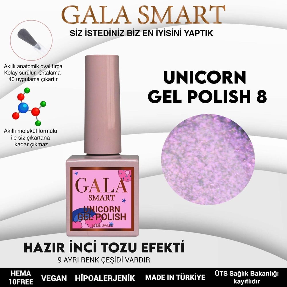 GALA SMART UNİCORN KALICI OJE 10 ml U8