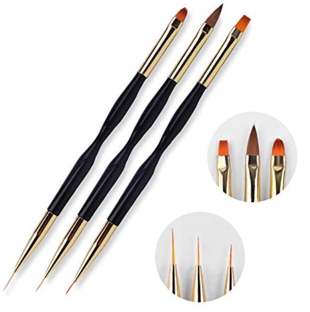 Nail Art Ve Jel Fırça Seti 3 LÜ
