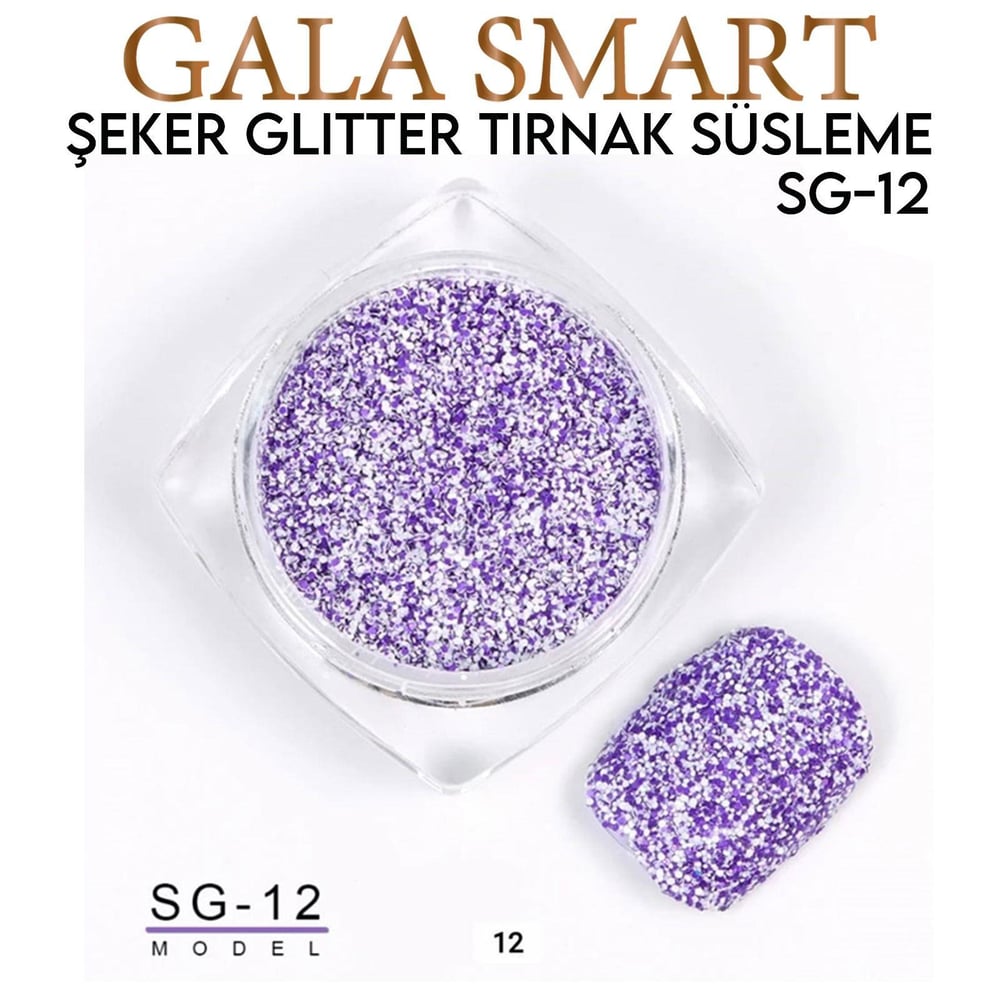 ŞEKER GLİTTER TIRNAK SÜSLEME NO:SG-12