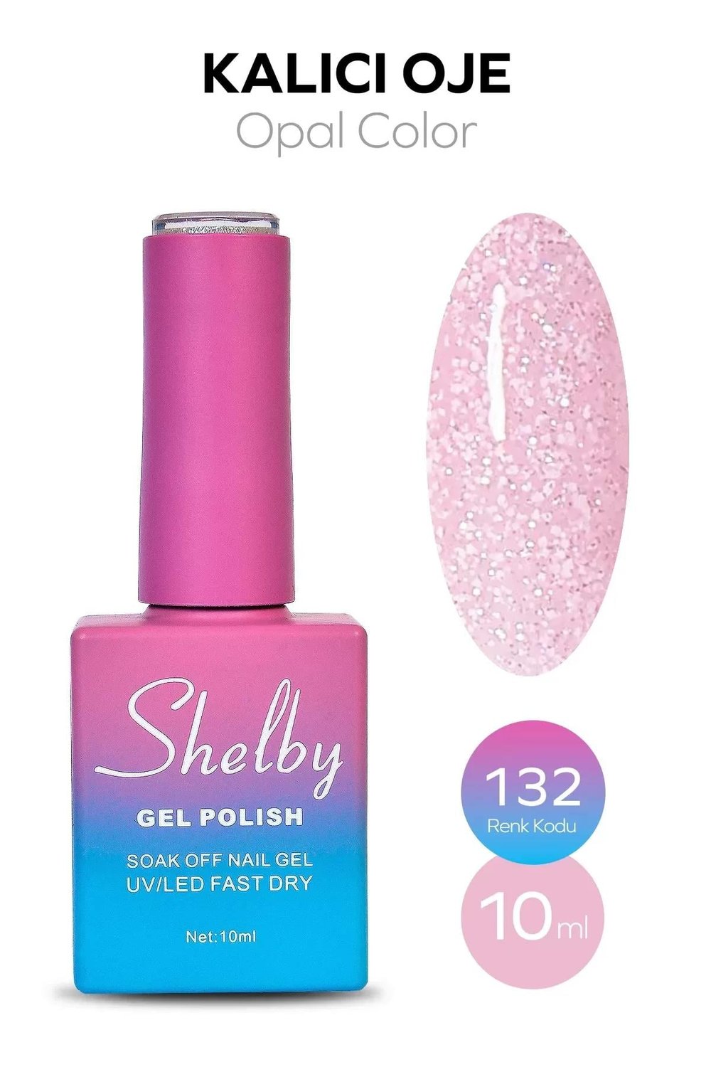 SHELBY 10 ML. A132 OPAL RENK KALICI OJE