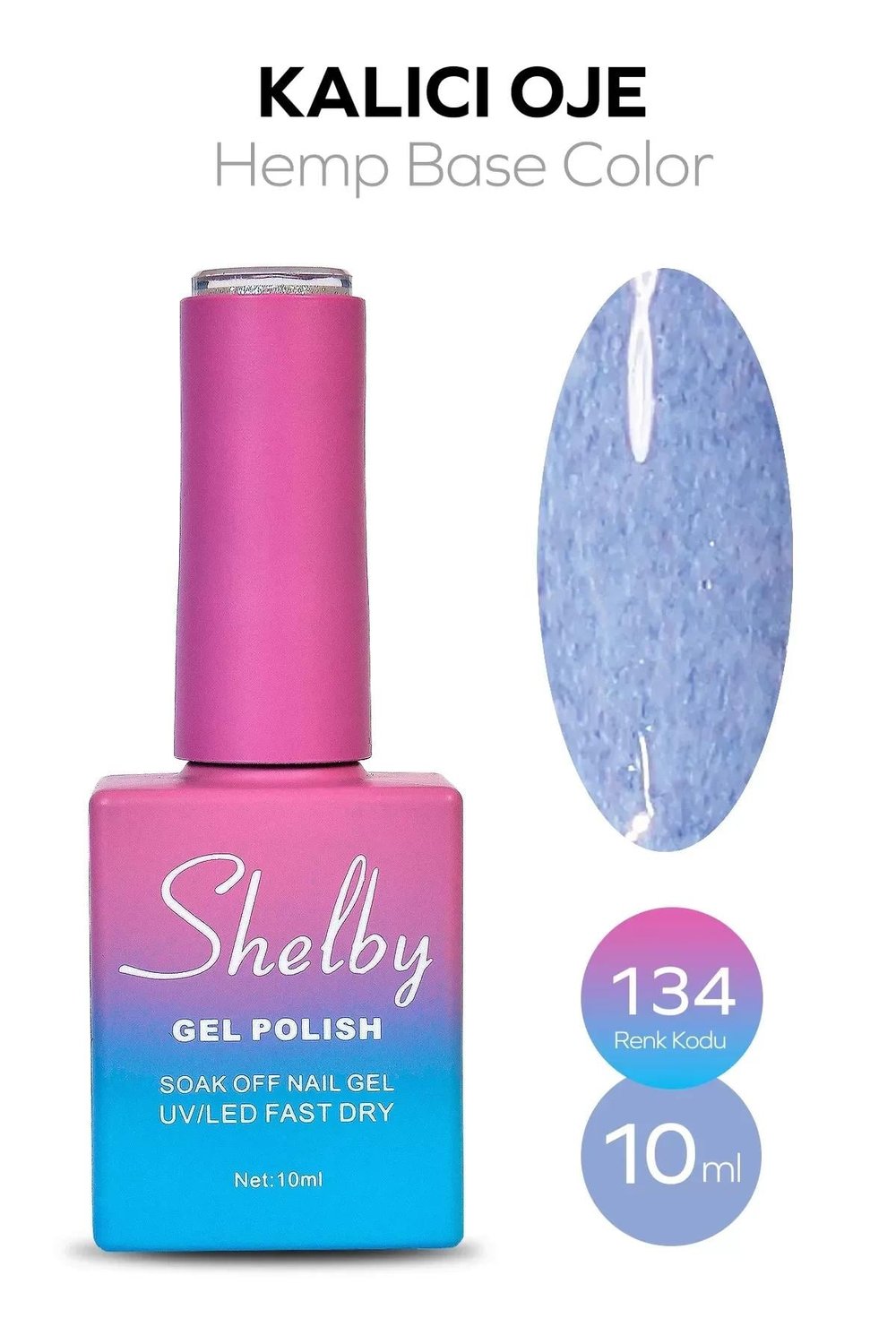 SHELBY 10 ML. A134 KENEVİR DESEN KALICI OJE