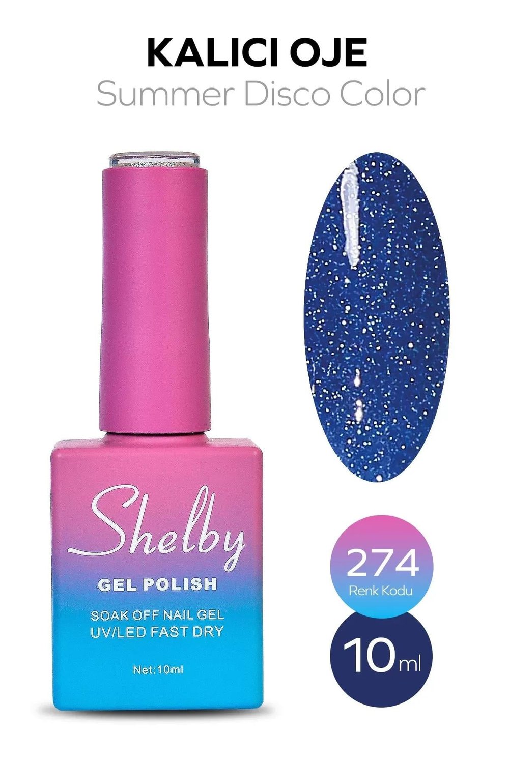 SHELBY 10 ML. A274 DİSKO YAZ RENK KALICI OJE