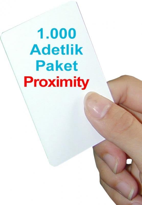 1.000 adet 1.Sınıf Proximity Kart Seri numara baskılı