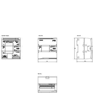 6ES7211-1AE40-0XB0 CPU 1211C, DC/DC/DC, 6DI/4DO/2AI