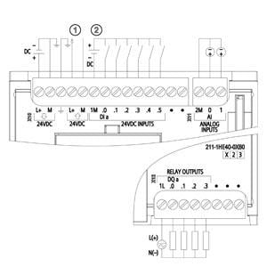 6ES7211-1HE40-0XB0 CPU 1211C, DC/DC/Relay, 6DI/4DO/2AI