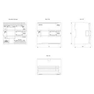 6ES7214-1AG40-0XB0 CPU 1214C, DC/DC/DC, 14DI/10DO/2AI